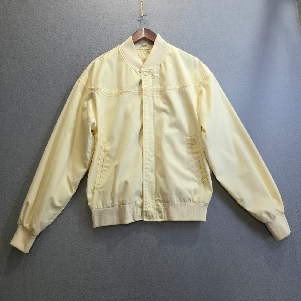 Vintage‎ Par Four Yellow Jacket Mens Large Sportswear Golf Bomber Full Zip